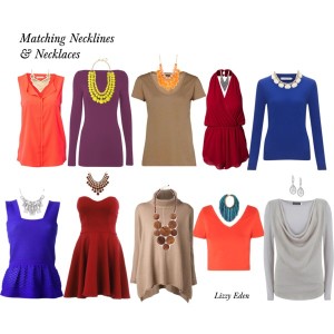 Matching Necklines & Necklaces - Lizzy Eden Personal Stylist